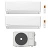 CONDIZIONATORE CLIVET DUAL SPLIT EZCOOL 9000+12000 BTU INVERTER WIFI MU2-Y 41M A++