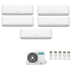 CONDIZIONATORE HISENSE PENTA SPLIT HI-COMFORT 7000+7000+7000+7000+12000 BTU WIFI INVERTER 5AMW105U4RQC A++