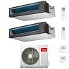 CONDIZIONATORE TCL DUAL SPLIT CANALIZZATO 9000+12000 BTU WIFI INVERTER MT1420 A++