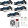 CONDIZIONATORE TCL PENTA SPLIT CANALIZZATO 9000+9000+9000+9000+18000 BTU WIFI INVERTER MT4250 A++