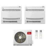CONDIZIONATORE TCL DUAL SPLIT CONSOLE A PAVIMENTO 9000+12000 BTU WIFI INVERTER MT1821 A++