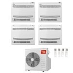 CONDIZIONATORE TCL QUADRI SPLIT CONSOLE A PAVIMENTO 9000+9000+9000+18000 BTU WIFI INVERTER MT3240 A++