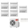 CONDIZIONATORE TCL PENTA SPLIT CONSOLE A PAVIMENTO 9000+9000+12000+12000+12000 BTU WIFI INVERTER MT4250 A++