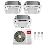 CONDIZIONATORE TCL TRIAL SPLIT CASSETTA A 4 VIE 9000+12000+12000 BTU WIFI INVERTER MT2730 A++
