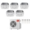 CONDIZIONATORE TCL PENTA SPLIT CASSETTA A 4 VIE 9000+9000+12000+12000+12000 BTU WIFI INVERTER MT4250 A++