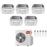 CONDIZIONATORE TCL PENTA SPLIT CASSETTA A 4 VIE 9000+12000+12000+12000+12000 BTU WIFI INVERTER MT4250 A++