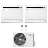 CONDIZIONATORE PANASONIC DUAL SPLIT CONSOLE A PAVIMENTO 9000+12000 BTU INVERTER CU-2Z35TBE A+++