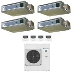CONDIZIONATORE PANASONIC QUADRI SPLIT CANALIZZATO 9000+9000+9000+9000 BTU INVERTER CU-4Z80TBE A++