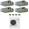 CONDIZIONATORE PANASONIC QUADRI SPLIT CANALIZZATO 9000+9000+9000+9000 BTU INVERTER CU-4Z80TBE A++