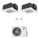 CONDIZIONATORE PANASONIC DUAL SPLIT CASSETTA 4 VIE 9000+18000 BTU INVERTER CU-2Z50TBE A+++