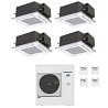 CONDIZIONATORE PANASONIC QUADRI SPLIT CASSETTA 4 VIE 12000+12000+12000+12000 BTU INVERTER CU-4Z80TBE A++