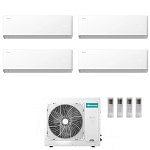 CONDIZIONATORE HISENSE QUADRI SPLIT UNI HB 9000+9000+9000+9000 BTU WIFI INVERTER 4AMW81U4RJC A++