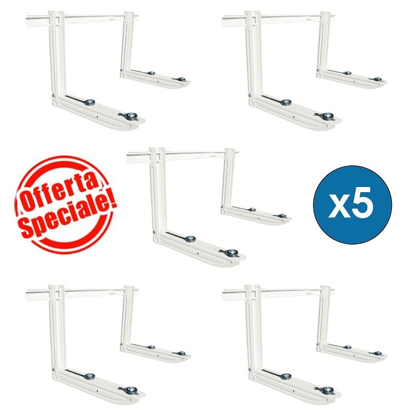 https:zetaidraulica.gumlet.io pezzi 5 staffe per climatizzatore kg 150 completa di profilo 450x375x780 per mono dual split
