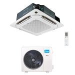 CONDIZIONATORE MIDEA CASSETTA 4 VIE COMPATTA BREEZELESS 42000 BTU MONOSPLIT INVERTER R32 MCD2-42HRFNX(GA) A++