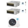 CONDIZIONATORE MIDEA DUAL SPLIT CANALIZZATO A7 9000+12000 BTU INVERTER M4OB-36HFN8-Q A++