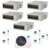 CONDIZIONATORE MIDEA PENTA SPLIT CANALIZZATO A7 9000+12000+12000+12000+12000 BTU INVERTER M5OE-42HFN8-Q A++