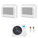 CONDIZIONATORE MIDEA DUAL SPLIT CONSOLE A PAVIMENTO 9000+18000 BTU INVERTER M3OG-21HFN8-Q A++