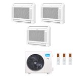 CONDIZIONATORE MIDEA TRIAL SPLIT CONSOLE A PAVIMENTO 12000+18000+18000 BTU INVERTER M4OB-36HFN8-Q A++