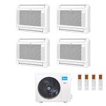CONDIZIONATORE MIDEA QUADRI SPLIT CONSOLE A PAVIMENTO 9000+12000+12000+18000 BTU INVERTER M4OB-36HFN8-Q A++