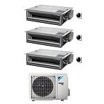 CONDIZIONATORE DAIKIN TRIAL SPLIT CANALIZZABILE ULTRAPIATTO 9000+9000+21000 BTU INVERTER 3MXM68N CON COMANDO A FILO A+++