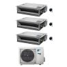 CONDIZIONATORE DAIKIN TRIAL SPLIT CANALIZZABILE ULTRAPIATTO 9000+12000+12000 BTU INVERTER 3MXM68N CON COMANDO A FILO A+++