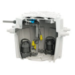 STAZIONE DI SOLLEVAMENTO DA INTERRARE SANITRIT SFA SANIFOS 500 SMART VORTEX SFOS500TVX PER ACQUA DI SCARICO TRIFASE