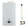 CALDAIA BAXI LUNA COMPACT 28 KW A CONDENSAZIONE CAMERA STAGNA METANO/GPL A7865415 + KIT FUMI OMAGGIO