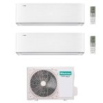 CONDIZIONATORE HISENSE DUAL SPLIT ENERGY PRO X 12000+12000 BTU WIFI INVERTER 3AMW72U4RJC A++