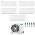 CONDIZIONATORE HISENSE PENTA SPLIT ENERGY PRO X 9000+9000+9000+12000+12000 BTU WIFI INVERTER 5AMW105U4RQC A++