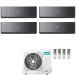 CONDIZIONATORE HISENSE QUADRI SPLIT ENERGY PRO X BLACK 9000+9000+9000+12000 BTU WIFI INVERTER 4AMW81U4RJC A++