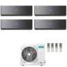 CONDIZIONATORE HISENSE QUADRI SPLIT ENERGY PRO X BLACK 9000+9000+12000+18000 BTU WIFI INVERTER 5AMW105U4RQC A++