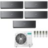 CONDIZIONATORE HISENSE PENTA SPLIT ENERGY PRO X BLACK 9000+9000+12000+12000+12000 BTU WIFI INVERTER 5AMW125U4RTA A++