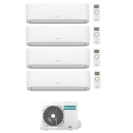 CONDIZIONATORE HISENSE QUADRI SPLIT HI-COMFORT 7000+7000+12000+12000 BTU WIFI INVERTER 5AMW125U4RTA A++