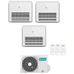 CONDIZIONATORE HISENSE TRIAL SPLIT CONSOLE A PAVIMENTO 9000+12000+12000 BTU INVERTER 3AMW72U4RJC A++