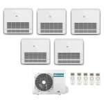 CONDIZIONATORE HISENSE PENTA SPLIT CONSOLE A PAVIMENTO 9000+9000+9000+9000+18000 BTU INVERTER 5AMW125U4RTA A++