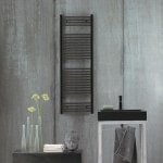 SCALDASALVIETTE TERMOARREDO ZEHNDER AURA NERO OPACO 150x50 PBN-150-050