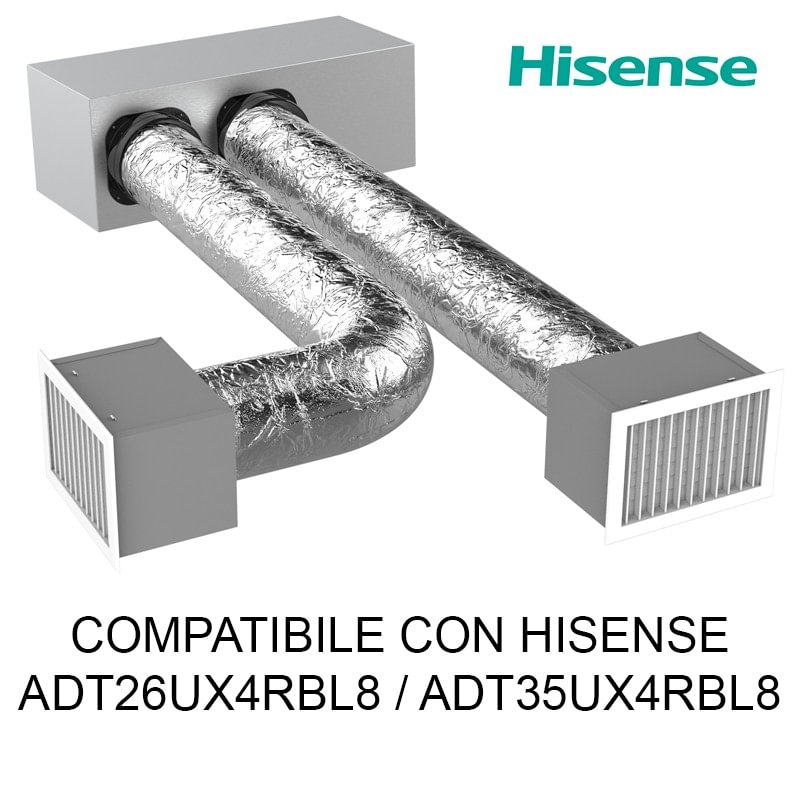 https:zetaidraulica.gumlet.io kit canalizzazione plenum coibentato 2 zone per condizionatore canalizzato hisense 900012000 btu