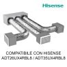 KIT CANALIZZAZIONE PLENUM COIBENTATO 3 ZONE PER CONDIZIONATORE CANALIZZATO HISENSE 9000/12000 BTU
