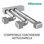 KIT CANALIZZAZIONE PLENUM COIBENTATO 3 ZONE PER CONDIZIONATORE CANALIZZATO HISENSE 18000 BTU