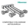 KIT CANALIZZAZIONE PLENUM COIBENTATO 4 ZONE PER CONDIZIONATORE CANALIZZATO HISENSE 18000 BTU