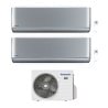 CONDIZIONATORE PANASONIC DUAL SPLIT ETHEREA SILVER9000+9000 BTU WIFI INVERTER CU-2Z41TBE A+++