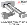 KIT CANALIZZAZIONE PLENUM COIBENTATO 2 ZONE PER CONDIZIONATORE CANALIZZATO MITSUBISHI 9000 BTU