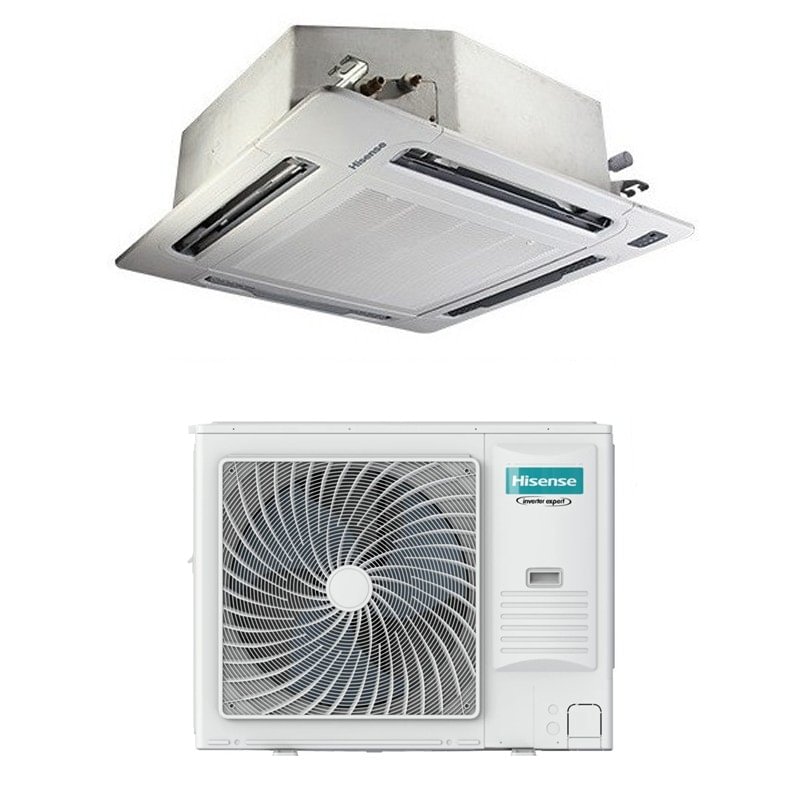 https:zetaidraulica.gumlet.io copy of hisense condizionatore cassetta a 4 vie monosplit inverter gas r32 42000 btu auc125ur4rhb4 a