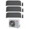 CONDIZIONATORE TOSHIBA TRIAL SPLIT HAORI 7000+9000+12000 BTU WIFI INVERTER RAS-3M26G3AVG A+++