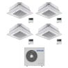 CONDIZIONATORE SAMSUNG QUADRI SPLIT CASSETTA A 4 VIE MINI WINDFREE 12000+12000+12000+12000 BTU INVERTER AJ100TXJ5KG/EU A++