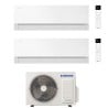 CONDIZIONATORE SAMSUNG DUAL SPLIT WINDFREE PREMIÈRE 18000+18000 BTU ESSENTIAL WHITE WIFI INVERTER AJ080TXJ4KG/EU A++