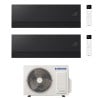 CONDIZIONATORE SAMSUNG DUAL SPLIT WINDFREE PREMIÈRE PLUS 9000+12000 BTU SOAPSTONE CHARCOAL WIFI INVERTER AJ050TXJ2KG/EU A+++