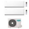 CONDIZIONATORE HISENSE DUAL SPLIT UNI HB 7000+12000 BTU WIFI INVERTER 2AMW52U4RXC A++