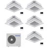 CONDIZIONATORE SAMSUNG PENTA SPLIT CASSETTA A 4 VIE MINI WINDFREE 9000+9000+9000+9000+9000 BTU INVERTER AJ100TXJ5KG/EU A++