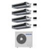 CONDIZIONATORE SAMSUNG QUADRI SPLIT CANALIZZABILE 9000+12000+12000+18000 BTU INVERTER AJ100TXJ5KG/EU A++